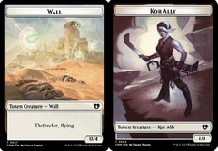 Wall (0067) // Kor Ally (0064) Token (Commander Masters)